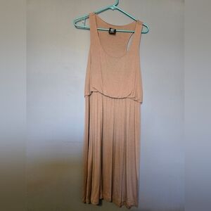 Tan Sleeveless Maxi Dress